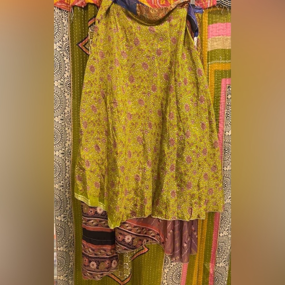 Sari Silk Wrap Skirt